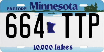 MN license plate 664TTP