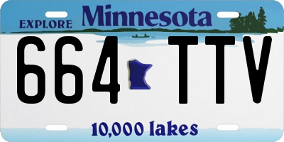 MN license plate 664TTV