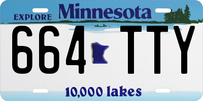MN license plate 664TTY