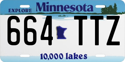MN license plate 664TTZ