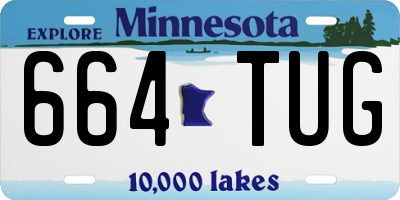 MN license plate 664TUG