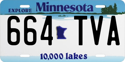 MN license plate 664TVA