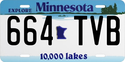 MN license plate 664TVB