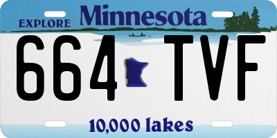 MN license plate 664TVF