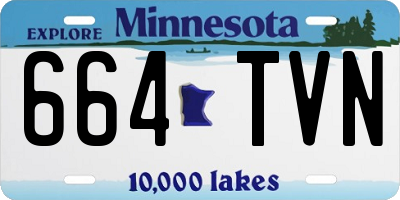 MN license plate 664TVN