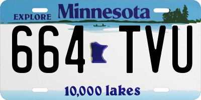 MN license plate 664TVU