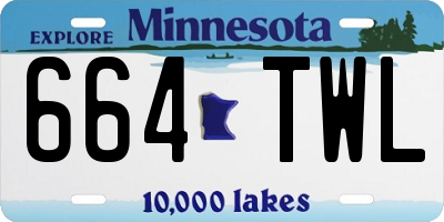 MN license plate 664TWL