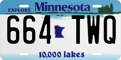 MN license plate 664TWQ