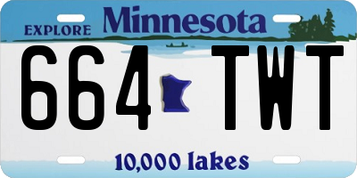 MN license plate 664TWT