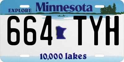 MN license plate 664TYH