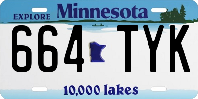 MN license plate 664TYK