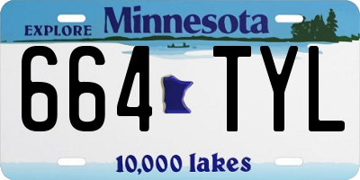 MN license plate 664TYL