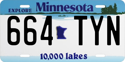 MN license plate 664TYN
