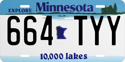 MN license plate 664TYY