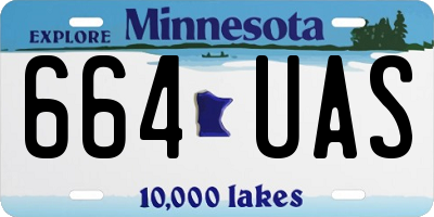 MN license plate 664UAS