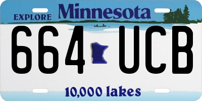 MN license plate 664UCB