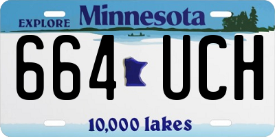 MN license plate 664UCH
