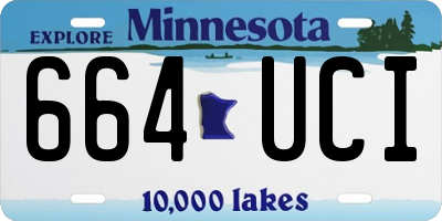 MN license plate 664UCI