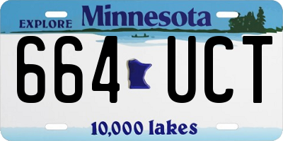 MN license plate 664UCT