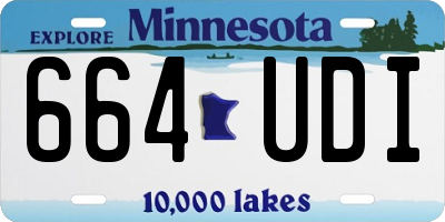 MN license plate 664UDI