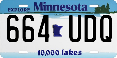 MN license plate 664UDQ