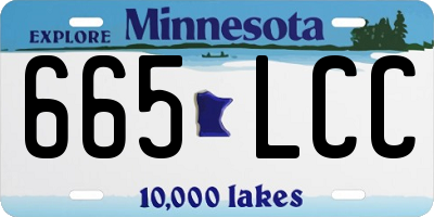 MN license plate 665LCC