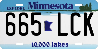 MN license plate 665LCK