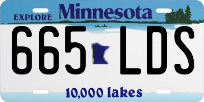 MN license plate 665LDS