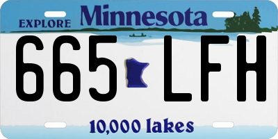 MN license plate 665LFH