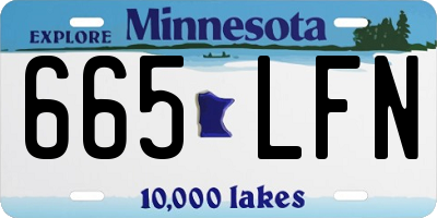 MN license plate 665LFN
