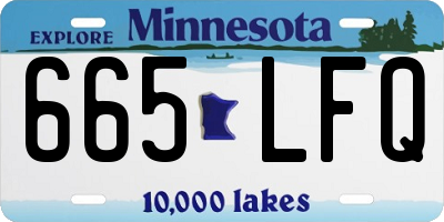 MN license plate 665LFQ