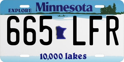 MN license plate 665LFR