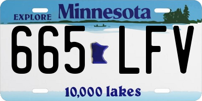 MN license plate 665LFV
