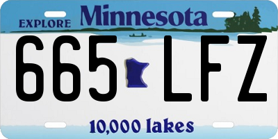 MN license plate 665LFZ