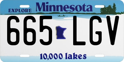 MN license plate 665LGV