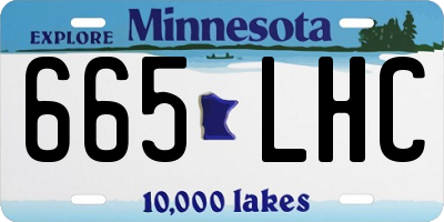 MN license plate 665LHC