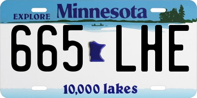 MN license plate 665LHE