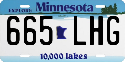 MN license plate 665LHG