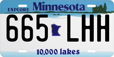 MN license plate 665LHH