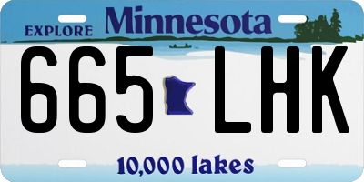 MN license plate 665LHK