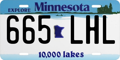 MN license plate 665LHL