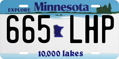 MN license plate 665LHP