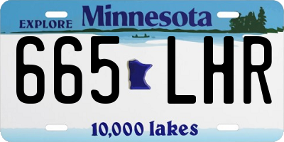 MN license plate 665LHR