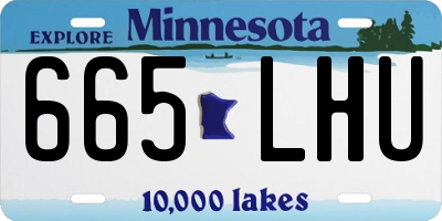MN license plate 665LHU