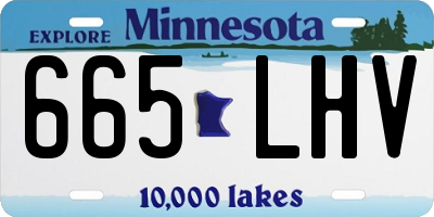 MN license plate 665LHV