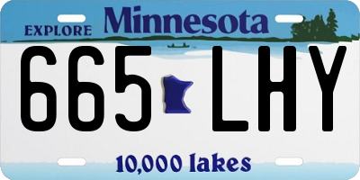 MN license plate 665LHY