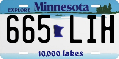 MN license plate 665LIH
