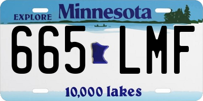 MN license plate 665LMF