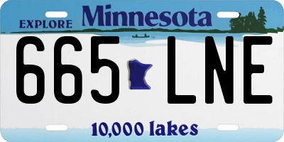 MN license plate 665LNE