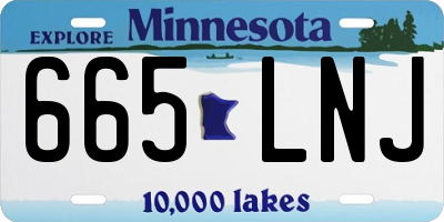MN license plate 665LNJ